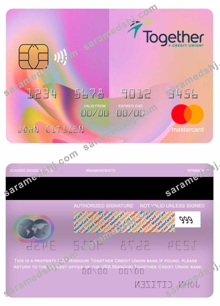 USA Missouri Together Credit Union bank mastercard